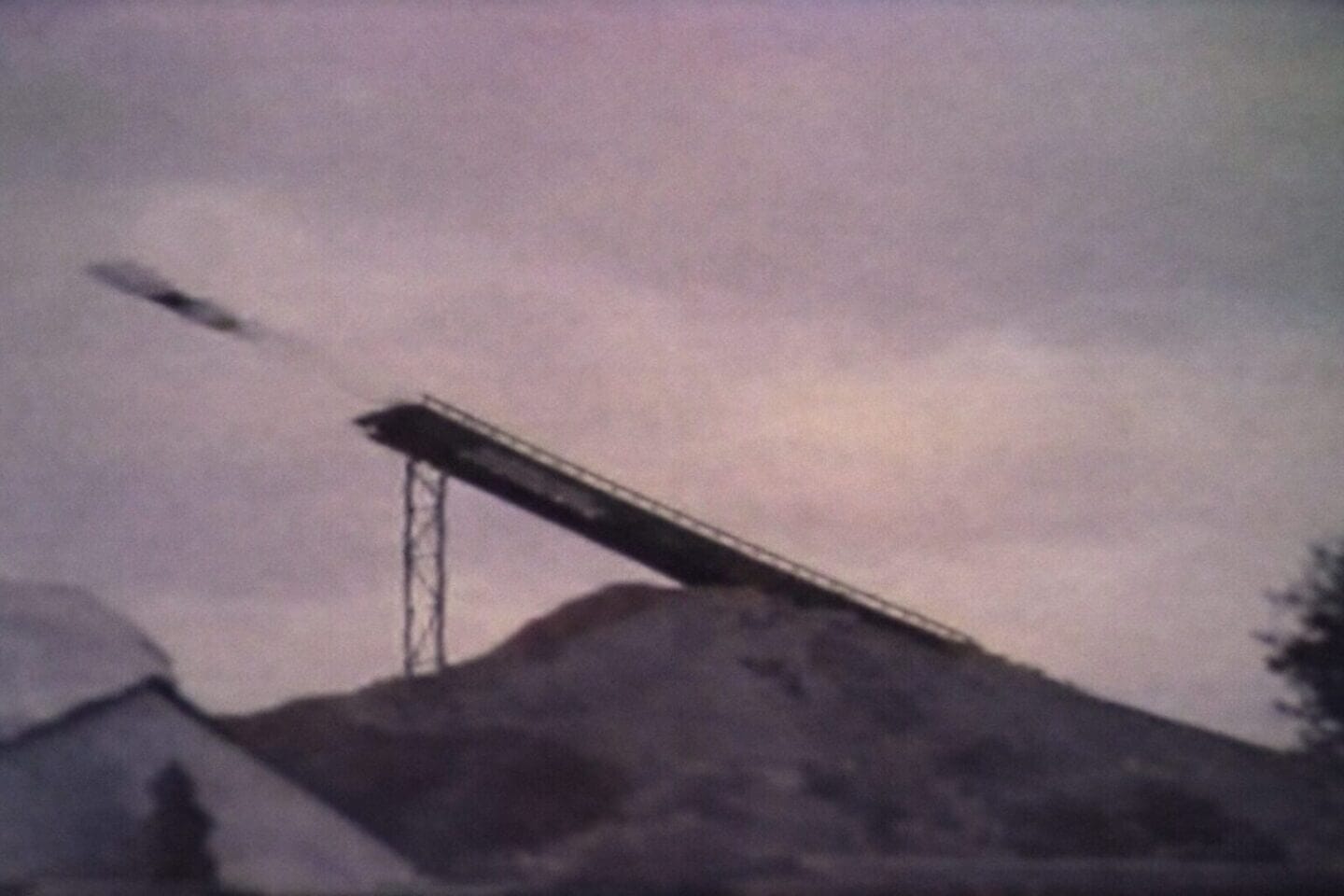 Sprung über die Rampe